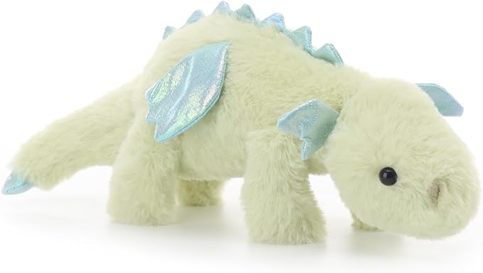 Apricot Lamb Toys Plush Green Lying Dragon Dinosaur Stuffed Animal Soft Cuddly Perfect for Child (Green Dragon,15 Inches)