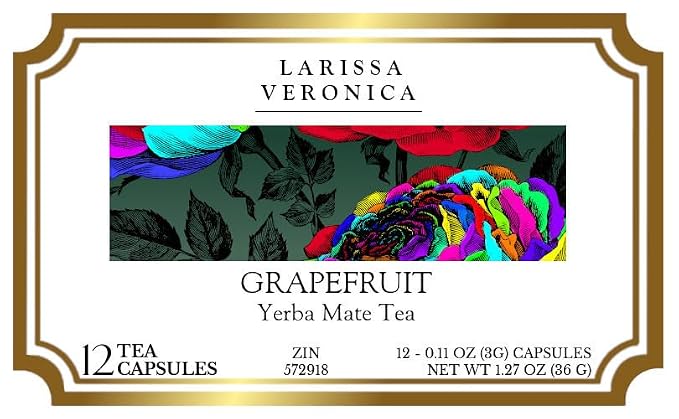 Grapefruit Yerba Mate Tea (Single Serve K-Cup Pods) (12 pods, ZIN: 572918) - 3 Pack