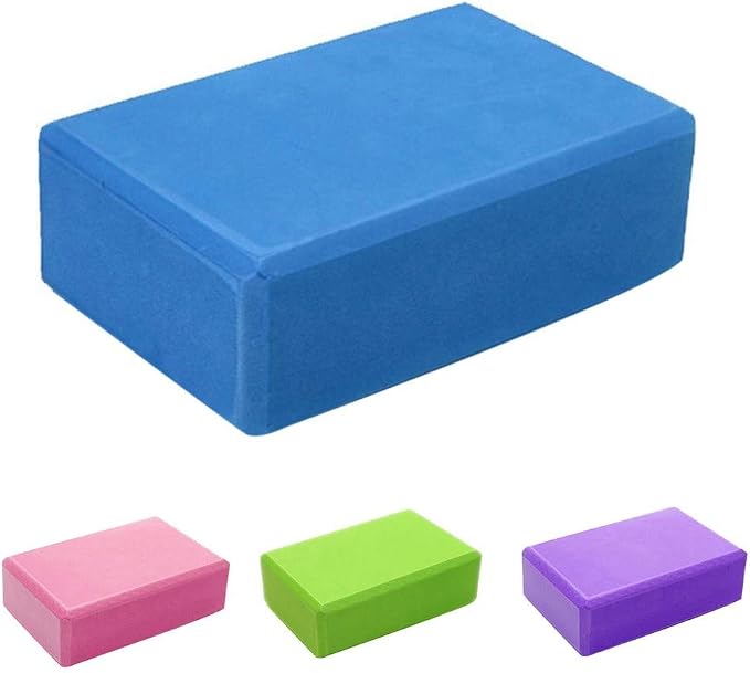 Yoga Blocks Bulk 2 Pack Supportive Latex-Free EVA Foam Yoga Blocks Set,9×6×3 Inches Non-Slip Surface Lightweight High Density Yoga Blocks for Exercise Pilates Stretching Meditation