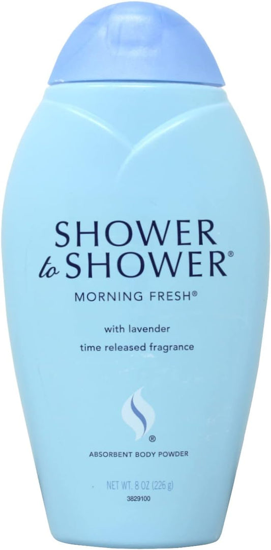 Shower to Shower Absorbent Body Powder, Morning Fresh, 8 Ounce