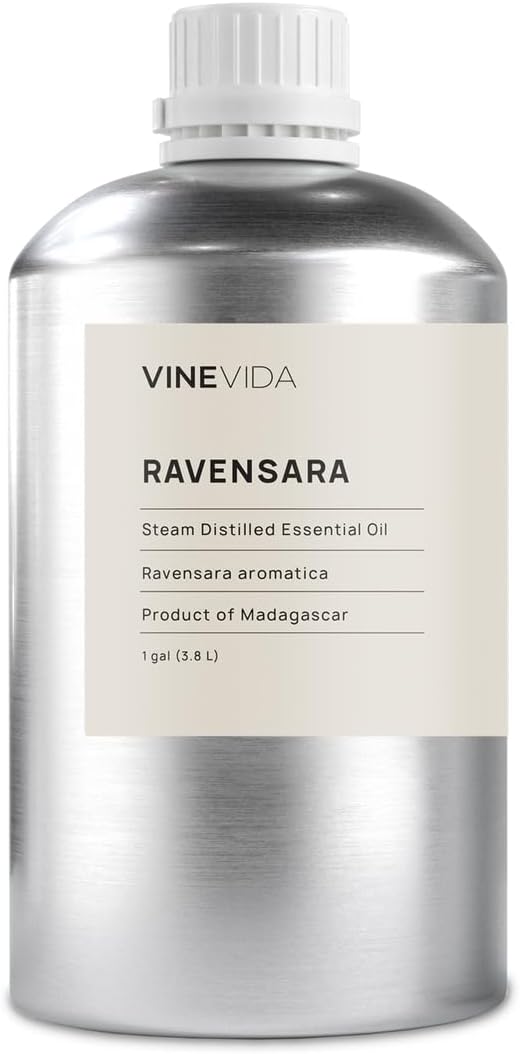 VINEVIDA Ravensara Essential Oil-Gallon Oil Undiluted-Bulk Gallon for Soap Making