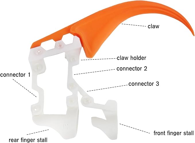 Fidget Toys Adults Anxiety Relief Items Calm Down Supplies,Halloween Decor Decorations Costumes,3D Printed Action Figures,Articulated Claws Horror Cool Stuff Gadgets,Orange