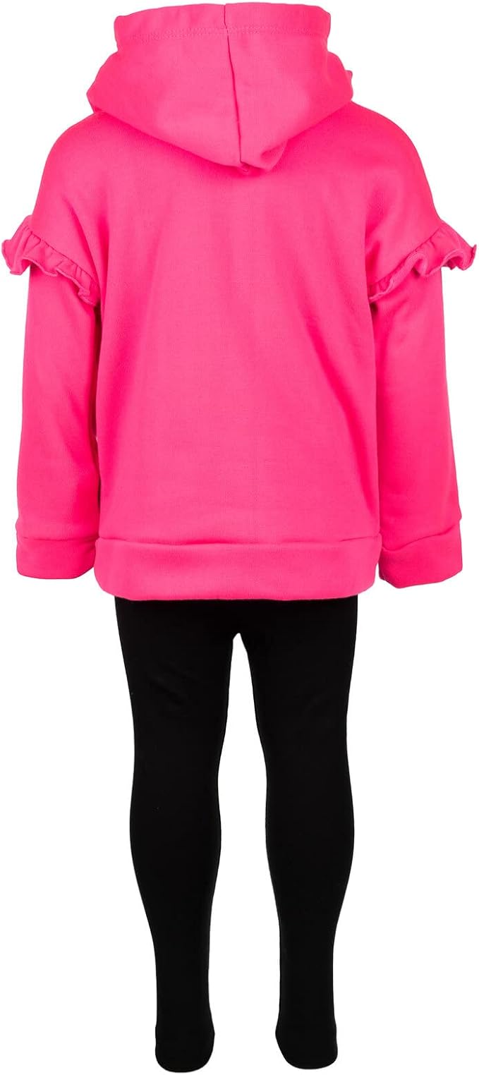 Barbie Girls Fleece Hoodie and Leggings Outfit Set Toddler to Big Kid Sizes (2T - 18-20)