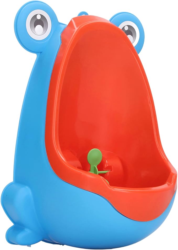 JTLB Frog Potty Training Urinal, Cute Frog Shape Cute Toddler Urinal Potty Training Urinal for Boys with Funny Aiming Target (Blue)
