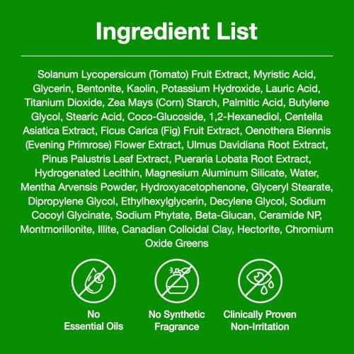 FULLY Green Tomato Pore Cleanser, Cardi B’s Clay Mask Cleanser for Deep Pore Cleanse & Pore Minimizer, Blackhead & Sebum Control, Gentle Face Wash for Women, Korean Skincare (Pack of 2)