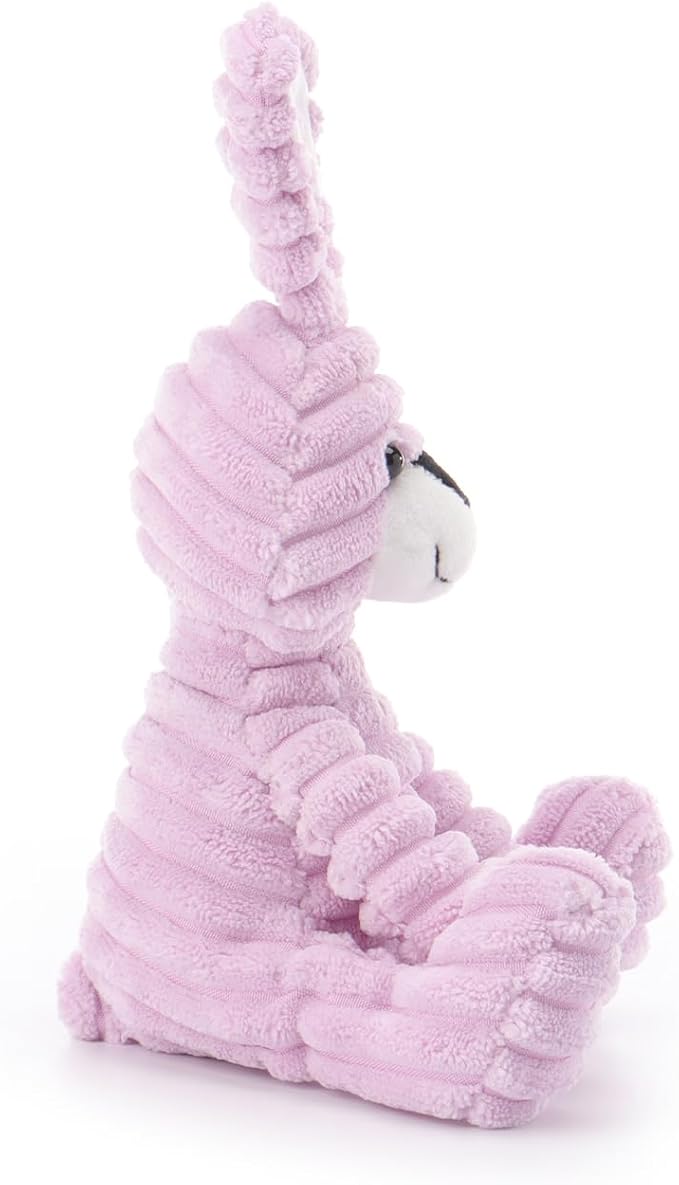 Apricot Lamb Purple Corduroy Bunny Stuffed Animals for Kids, Soft Cute Plush Toys for Baby Girl and Boy, 6.3 Inches