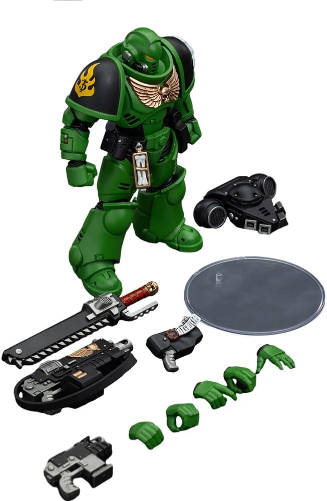 JOYTOY Action Figure 1/18 Warhammer 40,000 Salamanders Intercessors Brother Haecule Collection Model Birthday Gifts 4.8 Inches