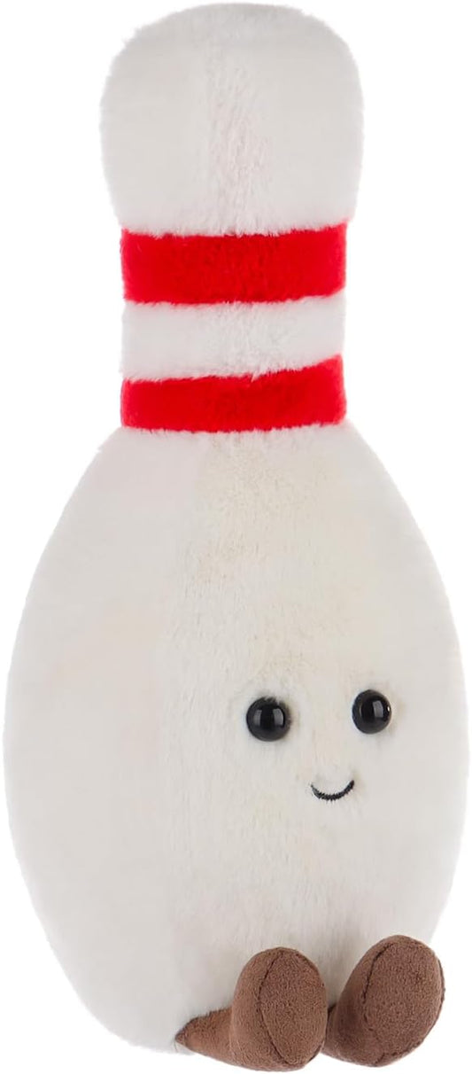 Apricot Lamb Happy Bowling Stuffed Animals for Kids, Soft Cute Plush Toys for Baby Girl and Boy, Fluffy Happy Bowling 9.5 Inches