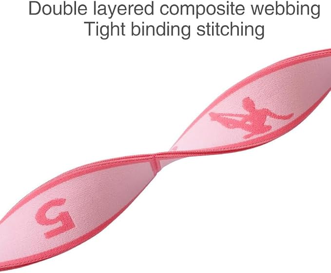 2 PCS Kids Stretching Strap - 8-Loop Adjustable Stretch Bands for Dance, Ballet, Yoga, Gymnastics Workout, Children‘s Fitness Equipment, Stretching Resistance Bands and Home Flexibility Training
