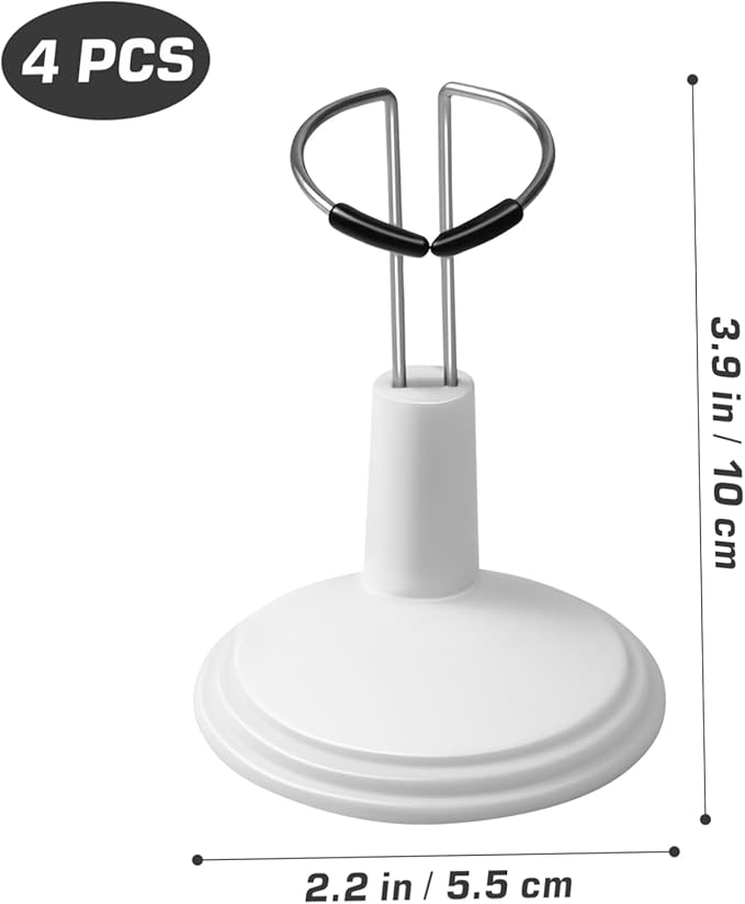 STOBOK White Doll Stands Suppprt: 4pcs Doll Display Holder Action Figures Stand Figurine Stand for Mini Dolls