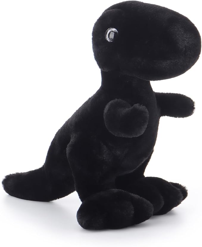 Apricot Lamb Black Dinosaur Stuffed Animals for Kids, Soft Cute Plush Toys for Baby Girl and Boy, 10 Inches