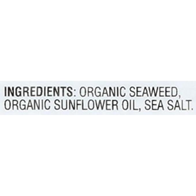 gimMe Seaweed, Sea Salt, 6 Count, Pack of 2 | Organic | Keto & Vegan | Gluten Free | Source of Iodine