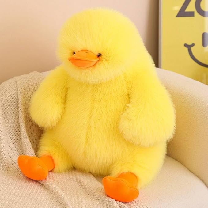 ARELUX Giant 22in Big Duck Plush Large Stuffed Animal Hugging Pillow: Soft Jumbo Sleeping Body Warm Fluffy Pillow Adorable Chubby Plushie Toy Gifts for Boys Girls