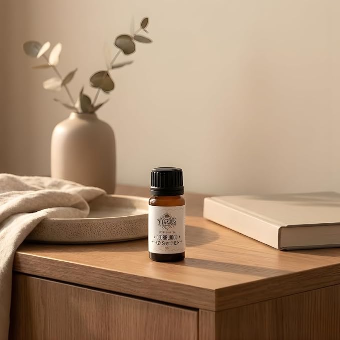 Ella & Iris Home Cedarwood Essential Oil, 10ml – Steam-Distilled Aromatherapy Oil for Diffuser, Massage, DIY Blends & Grounding Home Routines
