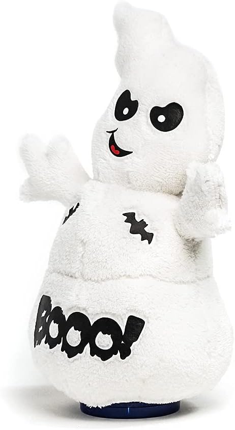 Cuddle Barn - Spook Jr & Trick-or-Treat Tammy Bundle of 2 | Halloween Animated Tuxedo Cat & Singing Ghost |Stuffed Animal Plush Toy