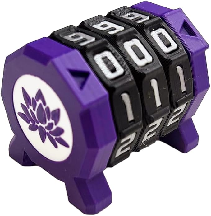 MTG Life Counter, 000-999 Range 3 Ring Wheel Counter Health Tracker EDH Damage, Life Counter Dial Game for Board Game, RPG TGG Card Games, Poke, YGO