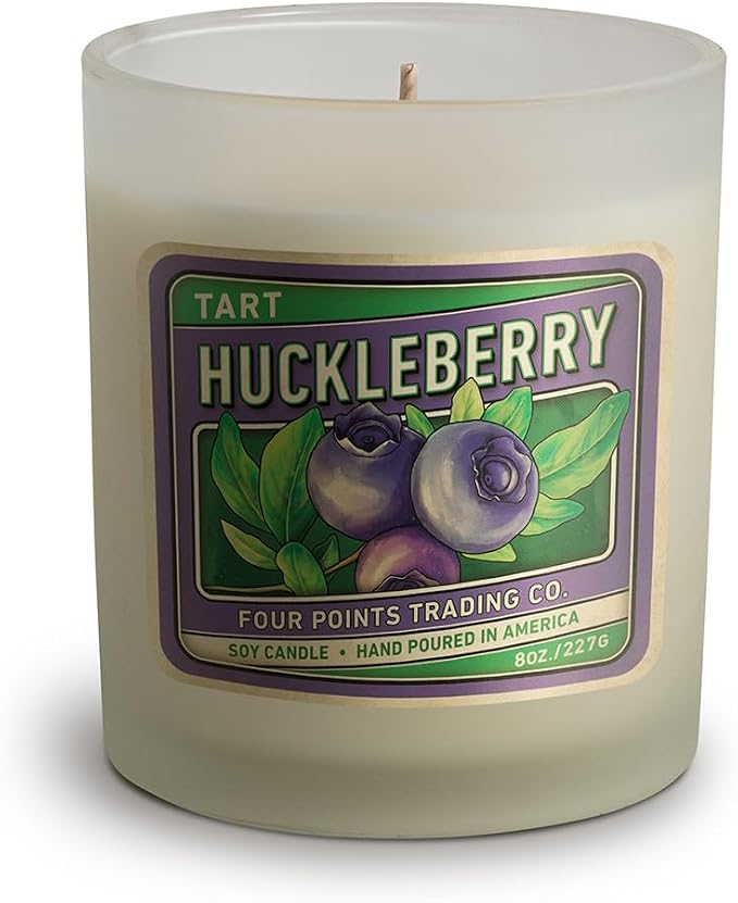 I'm Your Huckleberry 8 Oz Scented Soy Aromatherapy Candle w/Jar