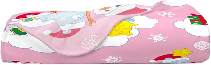 Care Bears Nostalgic Holiday Christmas Super Soft Cozy Plush Throw, 40 in x 50 in, (Officially Licensed Product) by Franco Collectibles