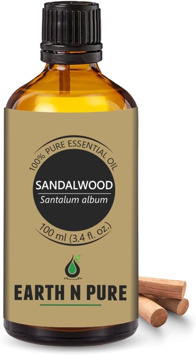Earth N Pure Sandalwood (Chandan Oil) Essential Oil for Skin- Natural and Therapeutic Grade - 100 ml