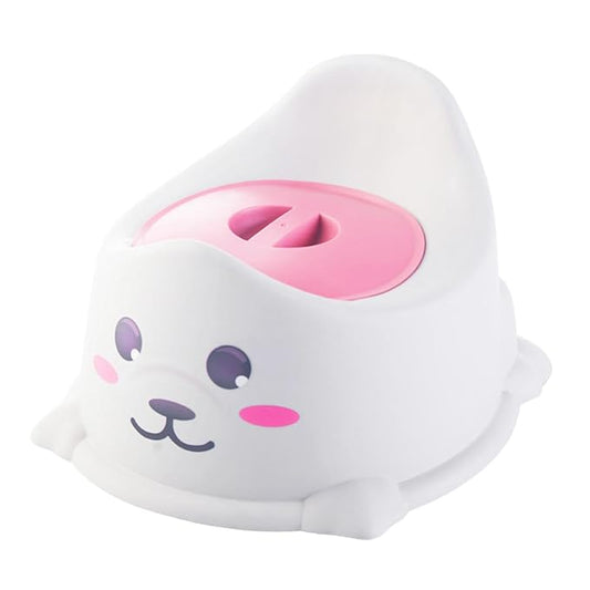 Portable Baby Potty Chair with Animal Design for Indoor and Travel Use, Gray