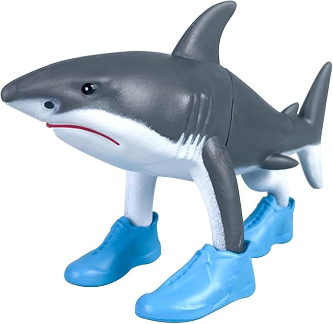 4.5 Inches Long Italian Brainrot Action Figure,Tralalero Tralala Shark Figures Toys Desk Accessories for Men Cute Office Desk Decor Bookself Cubicle Girls Boys