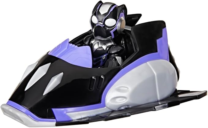 IRON MAN AND HIS AWESOME FRIENDS Marvel Black Panther Plane Action Figure & Toy Vehicle, 3-Inch (7.6 CM) Super Hero Toys for Kids, Ages 3+