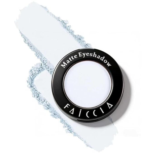 Single Eyeshadow, Baby Blue Blush Matte Finish, Highly Pigmented Blendable Pressed Powder Eye Shadow, Long-Lasting Eye Makeup for Women, Versatile for Spring Summer, Music Festivals #08