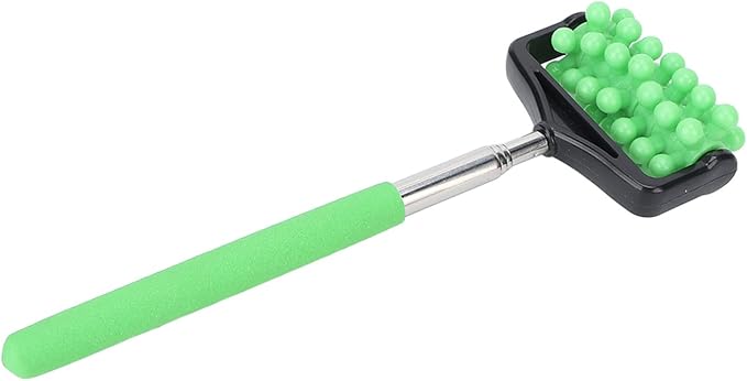 Massage Stick, Yoga Massage Stick for Men and Women Granular Body Massage Tool Telescopic Roller Massage Stick Home Neck Leg Back Body Massage Stick(Green)