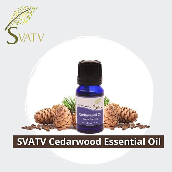 Cedarwood Essential Oil Therapeutic Grade Aromatherapy Oils Fragrance Oil for Diffuser Yoga Massage & DIY Personal Care 10 ml