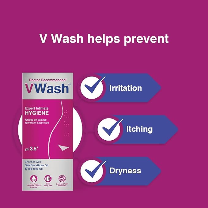 VWash Plus for Feminine Care and Hygiene, 100 ML