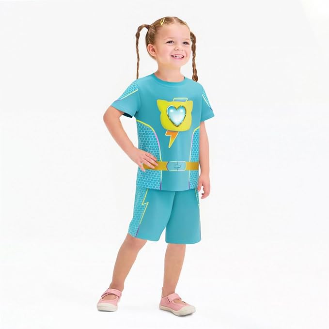ACoiay Kids Kitties Daily Outfit with Mask and Headband for 2-8 Years