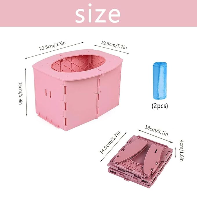Portable Potty for Toddler,Travel Potty for Kids，Travel Potty for Car，Apply toCamping, Tourism, Outdoor, Indoor