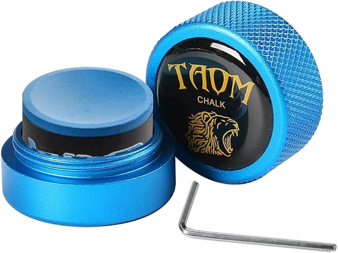 TAOM Pool Chalk Holder Round Shaped Practical Tool Billiards Accessories Magnetic Mini Chalk Tip Case Container Round Box Billiards