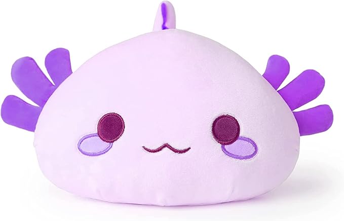 Onsoyours Cute Axolotl Plush, 19" Soft Large Stuffed Animal Salamander Big Plush Pillow, Kawaii Plushie Toy for Kids (Pruple Axolotl, 19")