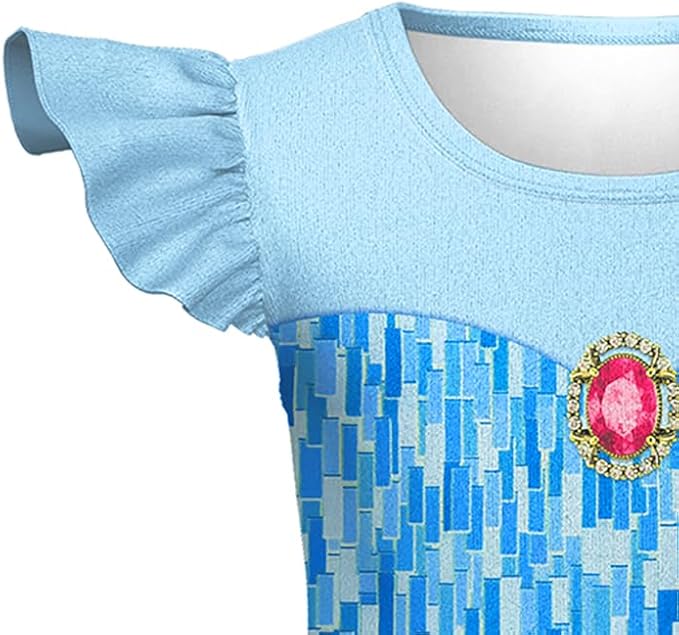 LQSZ Doll and Girl Matching Princess Dress Outfits for Girls and 18" Matching Doll and Girl Clothes