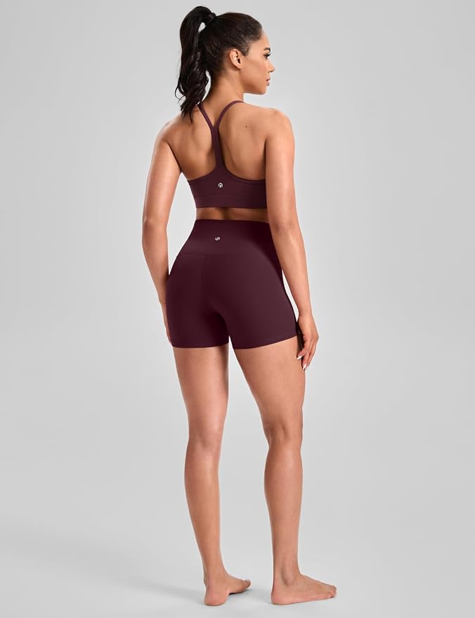 HeyNuts to Freest Womens Y Back Sports Bra, Spaghetti Strap Racerback Low Impact Workout Yoga Tops Padded A-C Cups *Updated