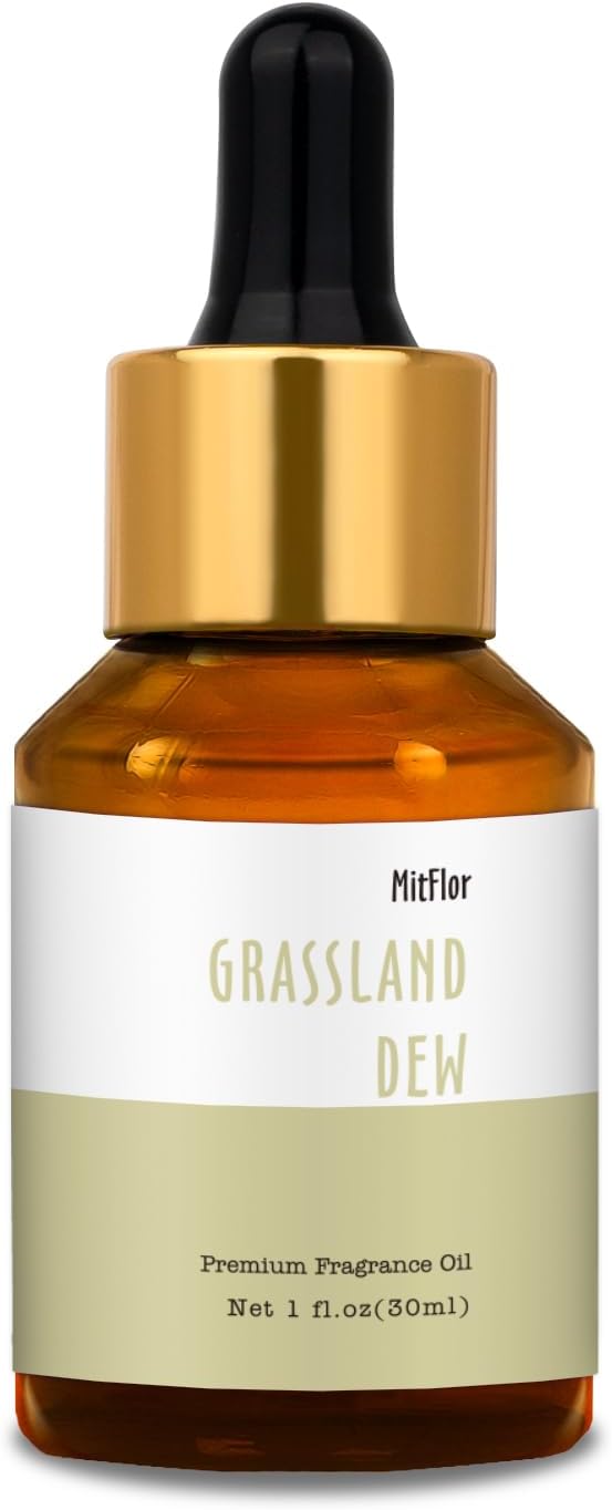 Grassland Dew Fragrance Oil, MitFlor Hotel Diffuser Scents for Home & Office, Premium Soap & Candle Making Scent, Aromatherapy Essential Oils for Home Fragrance, 30ml
