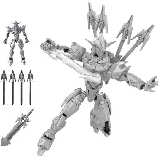 Fully Assembled T13 3D Printed Action Figure with Movable Joints & Interchangeable Weapons - 3D Printed Collectible Toy Ready-to-Play for Boys and Girls (Grey)