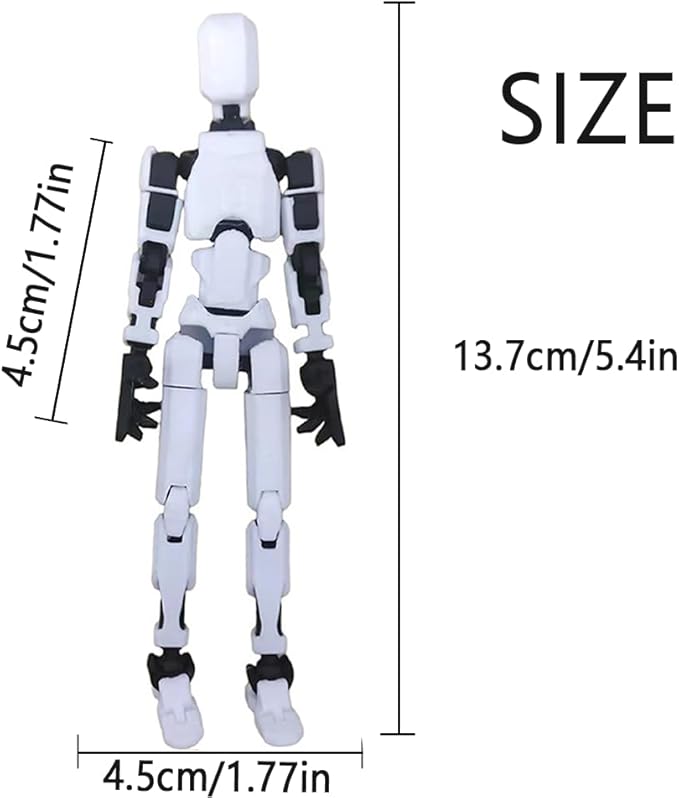 (Assembly Completed 2025 New Titan 13 Action Figure Set,Lucky Robot 13 Action Figure 3D Printed Multi-Jointed Movable,Nova 13 Action Figures,Multiple Accessories (Assembly Completed- 9pcs)