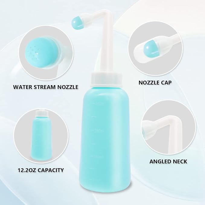Showvigor Peri Bottle for Postpartum Care,12 OZ Peri Bottles Postpartum Essentials Portable Bidel Perineal Bottle for Wemen