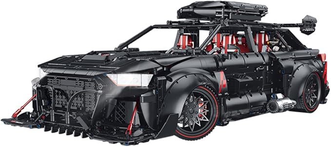 39023 Travel Sports Car 1:8 Building Blocks Set, 4198 Pieces MOC Racing Model, Challenging STEM Project - Super Car Construction Collection Set for Adults