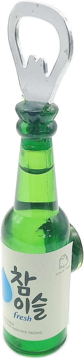 Creative Korea Soju Shape Bottle Opener Kitchen Accessories Fridge Magnets (E)