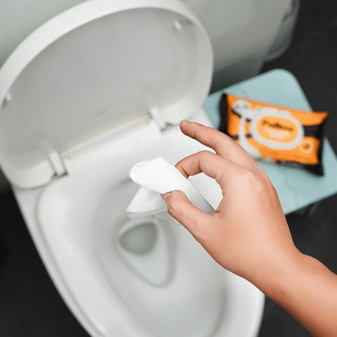 Pack of 3, 150 Counts - Flushable Wipes For Adults, Woman, Man, Family - Travel, Toilet, Bathroom Wipes Flushable Pack - Vitamin E & Aloe - Sewer & Septic Safe