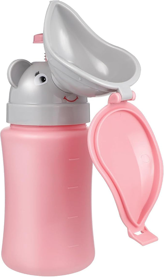 Potty Urinal Emergency Toilet Portable Elephant Pee Cup for Potty Training for Baby Child Girl for Toddlers and Camping Car Travel