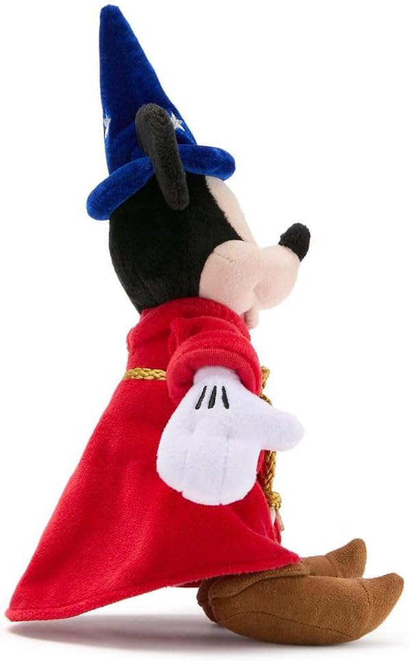 DISNEY STORE Official Mini Bean Bag Plushies - Sorcerer Mickey Mouse - Cute Stuffed Animal with Detailed Sculpting, Embroidered Features, Bean Bag Bottom Plush Toys for Kids
