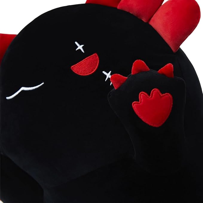 Axolotl Plush, 27.6” Long Axolotl Body Pillow for Kids, Cute Axolotl Stuffed Animals for Girls, Soft Plushies Toy Gifts for Birthday Black