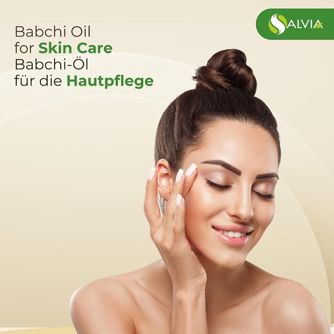 Salvia Babchi Oil Cosmetic Grade (30 ml / 1.01 fl oz) with Dropper - for DIY Skin and Hair Care Ideal for Serums Balms Massage Oils and Beauty Formulations