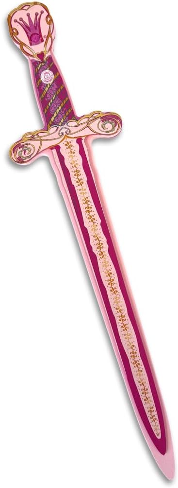 Liontouch - Queen Rosa Foam Sword for Girls - 3-6 Years | Pink Toy Sword for Pretend Play for Toddlers in Glittering Medieval Style | Safe & Durable Accessory for Royal Dress Up & Costumes