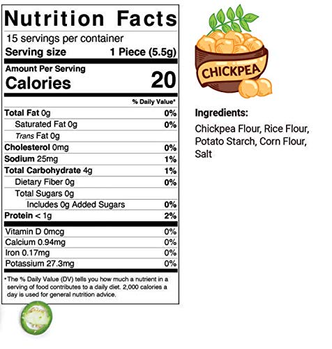 Kim's Magic Pop Freshly Popped Rice Cakes | Vegan | Chickpea Flavor | 12 Bags | 15 Cakes per Bag | Low Carb, Sugar Free, Fat Free, Natural, Multigrain Korean Snack | Easy Bread, Chip, Cracker Replacement