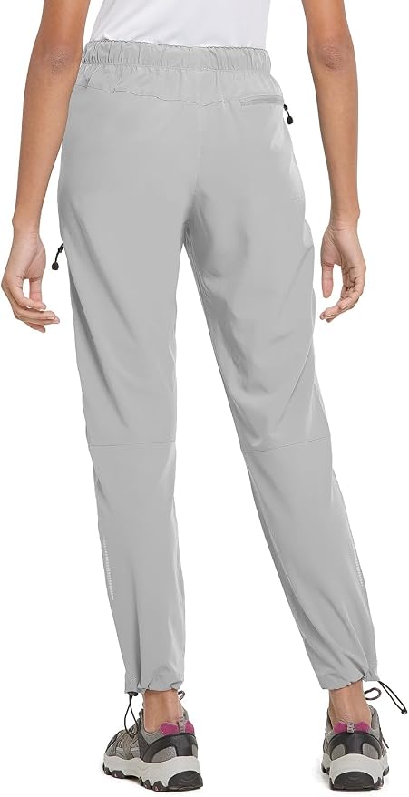 baleaf Women's Hiking Pants Quick Dry Lightweight Water Resistant Elastic Waist Cargo Pants for All Seasons